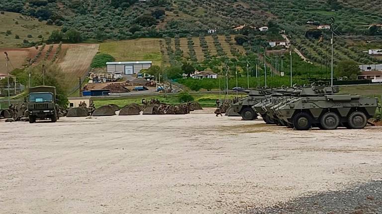 Tanquetas del Ejército en la Sierra Sur
