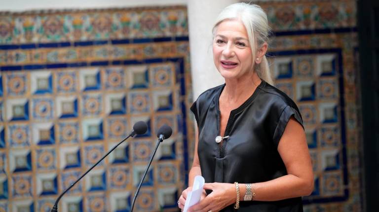 <i> Patricia del Pozo, presentación de la nueva programación del Circuito Andaluz de Peñas 2026. / Junta de Andalucía. </i>