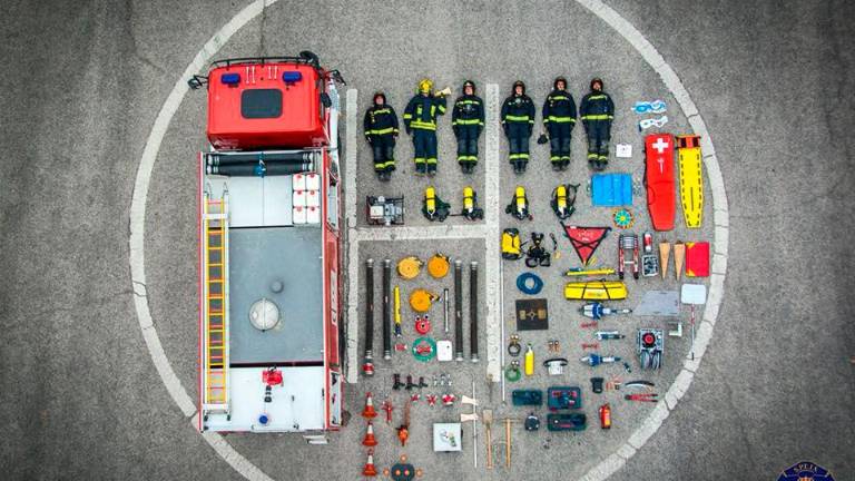 Los Bomberos se suman reto del Tetris