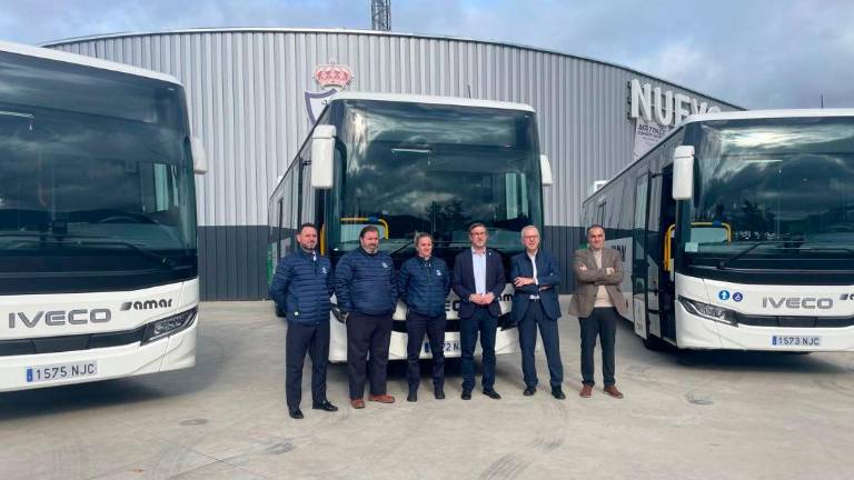 Tres nuevos autobuses de la empresa Samar en Jaén