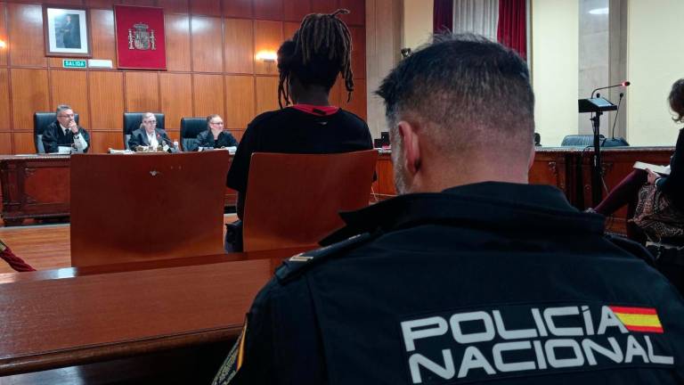 Mohamed en el banquillo de los acusados durante la vista en la Audiencia Provincial de Jaén, a 9 de enero de 2025. / Fran Miranda / Diario JAÉN.