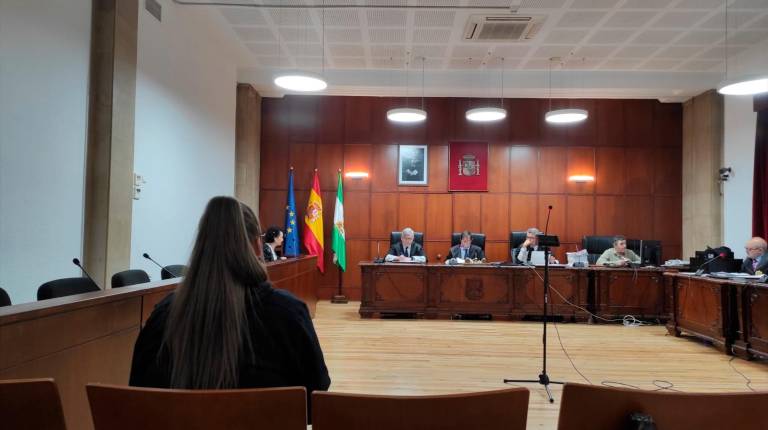 <i>La acusada durante el juicio por la red de estafas a aseguradoras con accidentes de tráfico simulados. / Europa Press.</i>