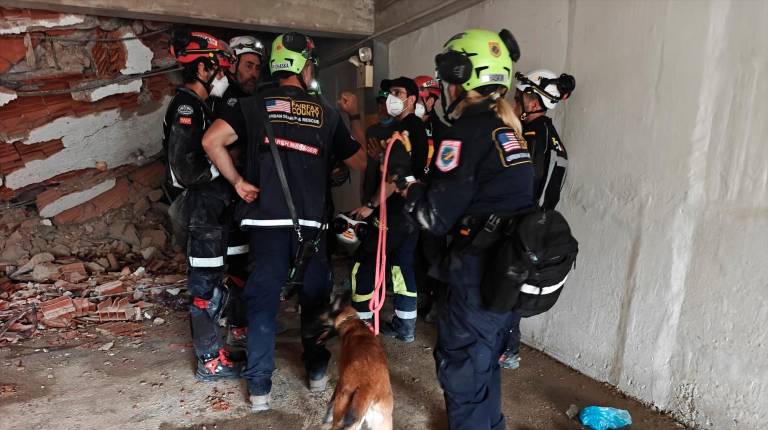 <i>El Ericam durante las labores de búsqueda de supervivientes en Venezuela. / Europa Press. </i>