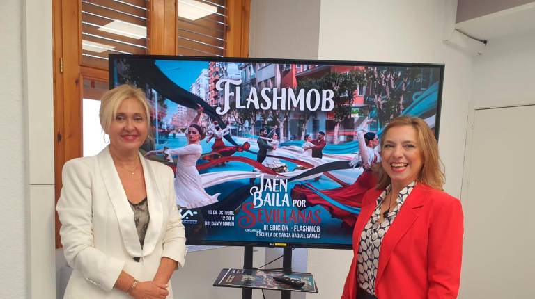 <i>María Espejo y Raquel Damas presentan la iniciativa. / Ayuntamiento de Jaén.</i>