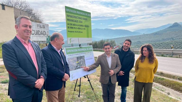 Obras en la carretera que une la capital con La Guardia de Jaén