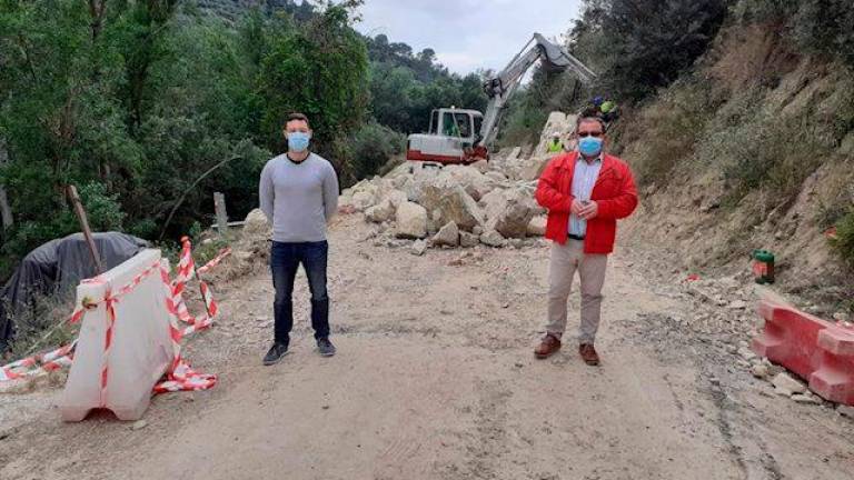 Las obras de emergencia de acceso al río Cañamares, en la Iruela, están al 75% de su ejecución