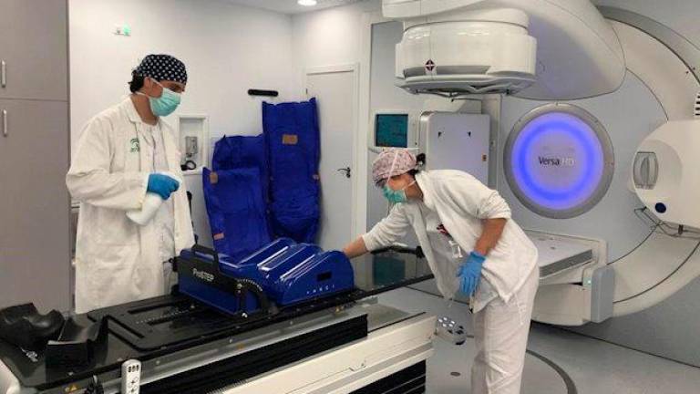 Obras en el hospital de Jaén para adecuar el espacio a un nuevo acelerador lineal