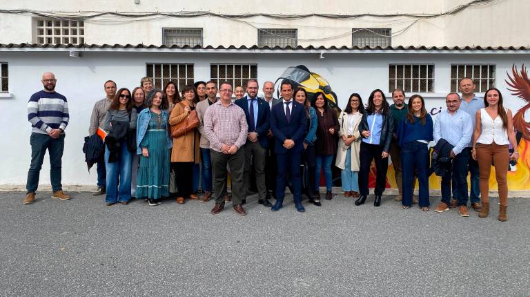 <i>Francisco José Solano y Mario Martos asisten a la presentación del programa de Prevención de la Delincuencia. / Junta de Andalucía.</i>