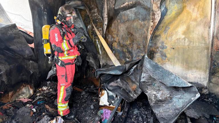 Extinguido un incendio en una vivienda de la Carretera de Circunvalación