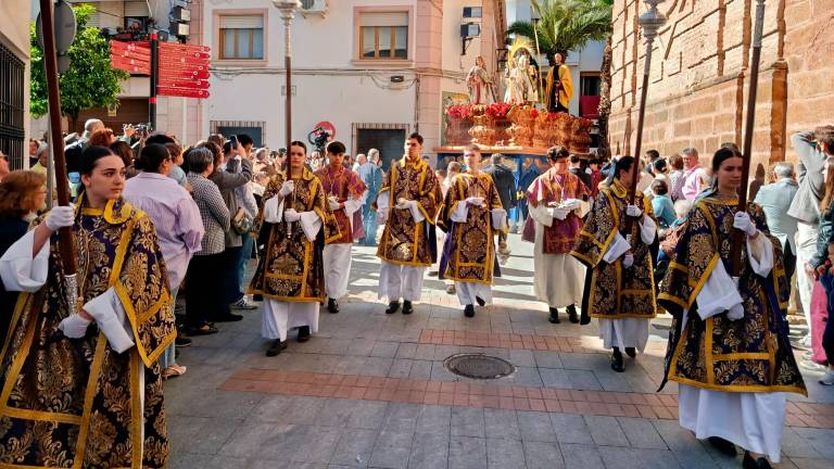 Andújar ya saluda a la procesión de La Borriquita