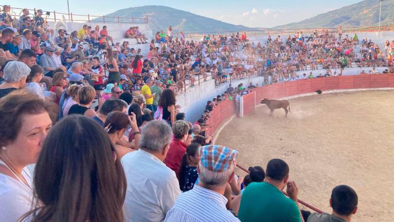 Un encierro acrobático y eléctrico en Villarrodrigo
