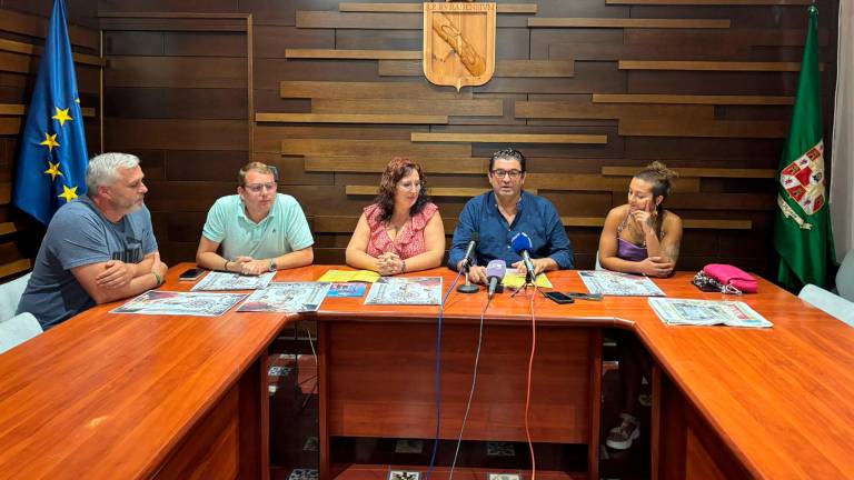 Rafael Franco, Juan Ignacio López, Rocío Beltrán, Juan Antonio Palomares y María Dolores López “La Benjamina”. / Álex Gomez / Diario JAÉN.