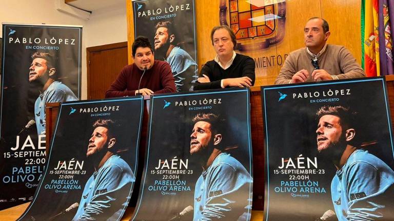 Pablo López actuará el próximo 15 de septiembre en el Olivo Arena de Jaén