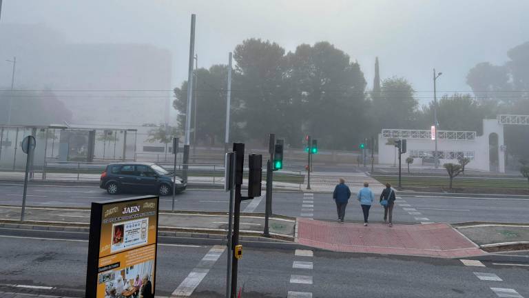 Jaén amanece envuelta en niebla