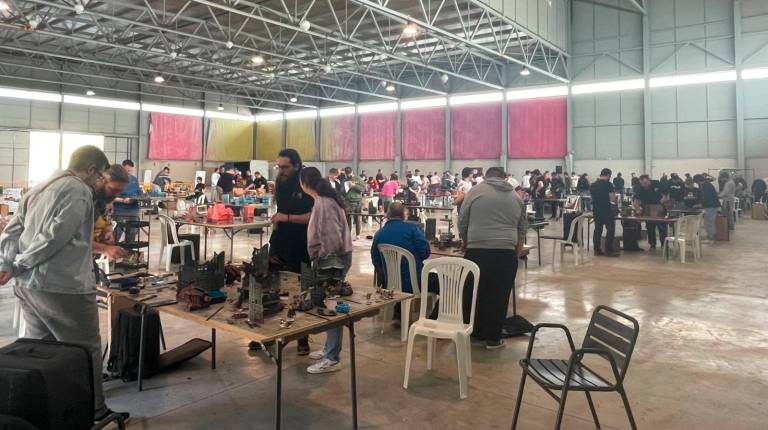 <i>Ambiente en el torneo GT 40K Jaén, durante la jornada del domingo. / A. Bravo.</i>
