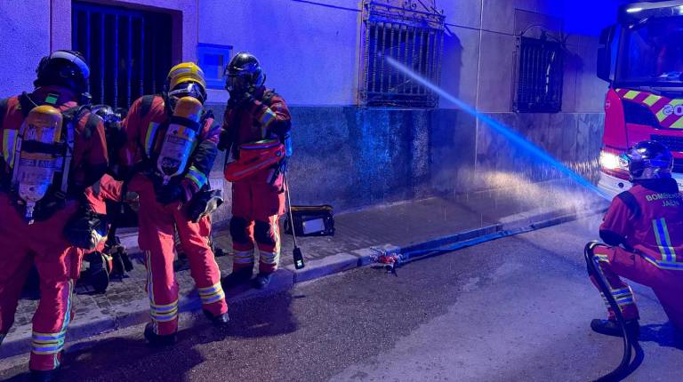 <i>Intervención de los bomberos. / Ayuntamiento de Jaén.</i>