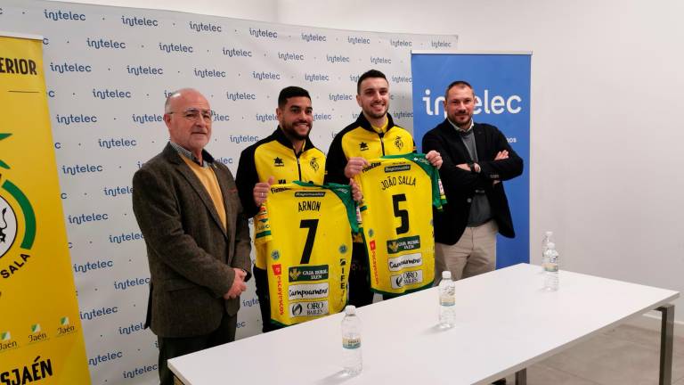 Arnon Santos y João Salla ya se contagian de la pasión amarilla por el Jaén Paraíso Interior FS