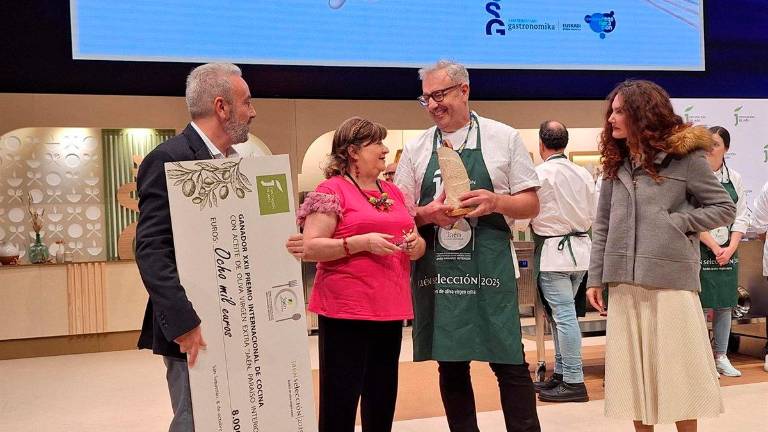 Ferrand Polls gana el XXII XXII Premio de Cocina con AOVE “Jaén, paraíso interior”. / Diputación de Jaén.