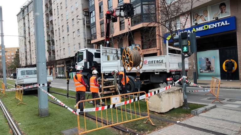 Comienzan los trabajos para la sustitución del cableado del tranvía