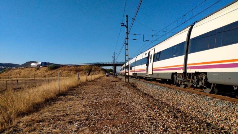 Tren parado a la altura de Vilches por arrollamiento de una persona