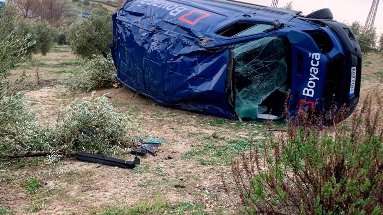 Susto en el acceso a Torredelcampo