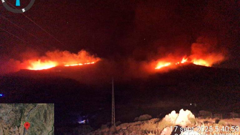 Incendio en Parauta (Málaga). / Infoca.