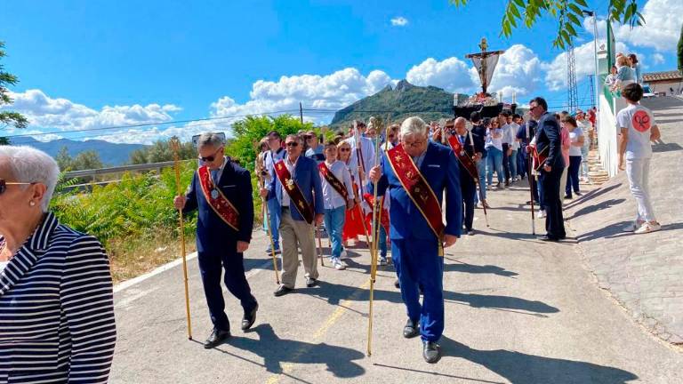 Volcados en La Glorieta con el Cristo del Arroz