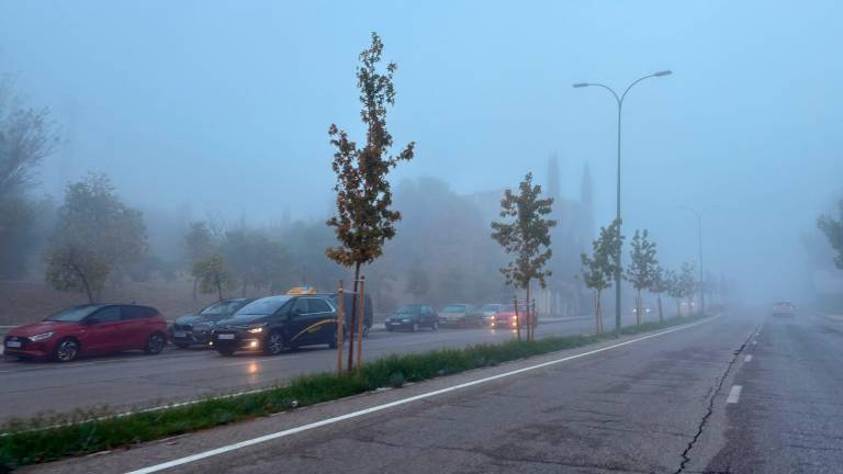 Jaén amanece envuelta en niebla