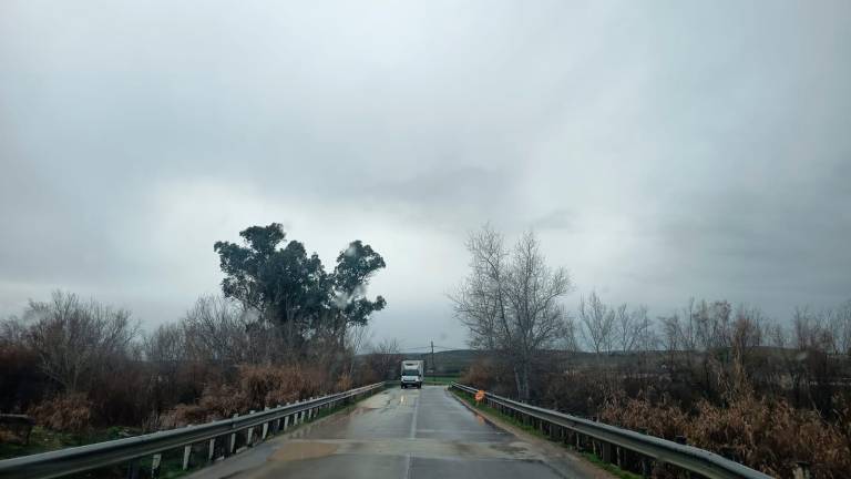 La carretera JA-3100, esta mañana.