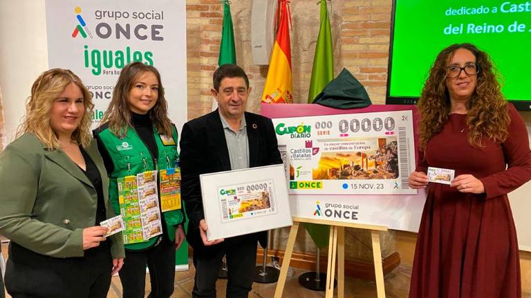 Otro guiño del cupón de la ONCE a Jaén con sus castillos y batallas