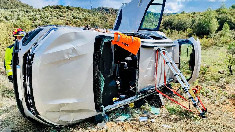 Una mujer herida grave en un accidente de tráfico en Bélmez de la Moraleda