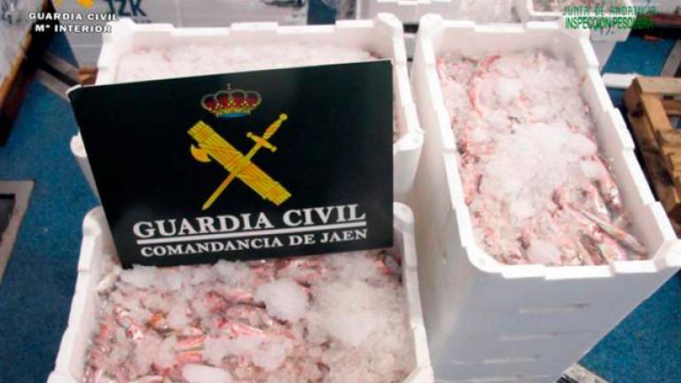 Intervenidos 80 kilos de salmonetes inmaduros en Guarromán