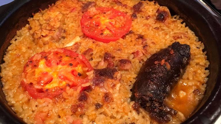 Cazuela de arroz al horno