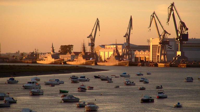 <i>Astilleros de Navantia de San Fernando. / Europa Press.</i>