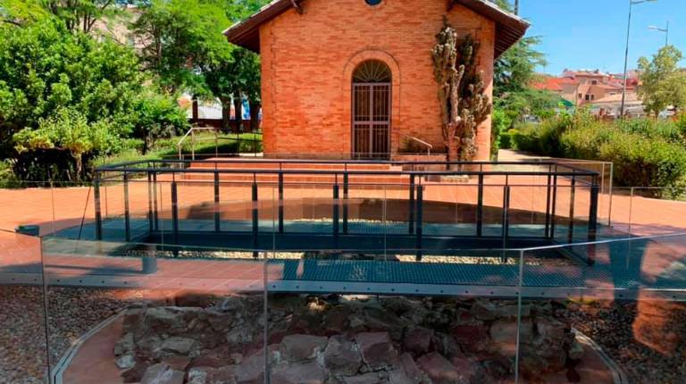 PATRIMONIO. <i>Espacio museístico de la noria hallada en “El Vivero”.</i>