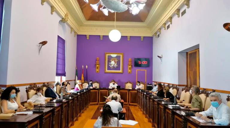 CONCEJALES. <i> Pleno extraordinario celebrado en el Ayuntamiento de Jaén.</i>