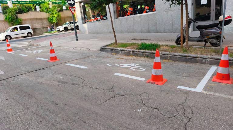 <i>Nueva zona de aparcamiento para motos. / Ayuntamiento de Jaén.</i>