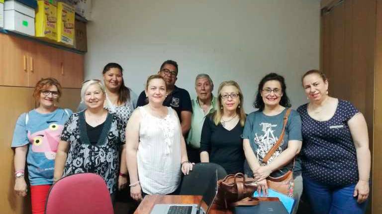 PROYECTO.<i> Algunas de las personas participantes en el programa de la Escuela de Economía Social. </i>