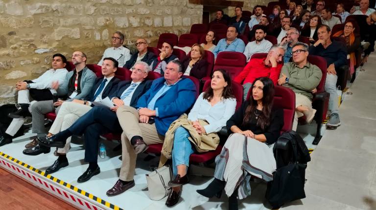 <i>Autoridades y asistentes atienden a las ponencias del I Congreso Nacional de AESA.</i>
