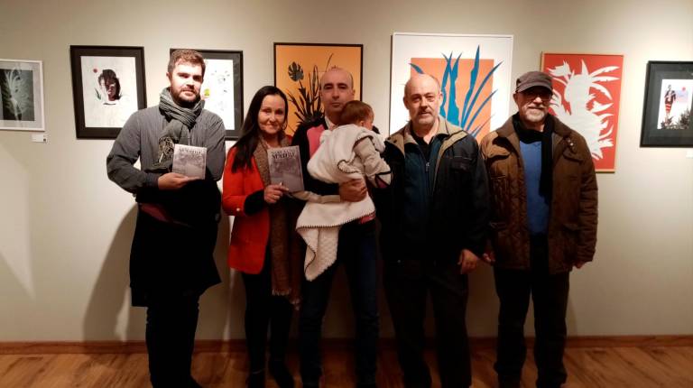 LITERATURA. <i> </i><i>Desde la izquierda, Juanma Villar, Lola Fontecha, Martín Paredes, Antonio González y Paco Velázquez.</i>