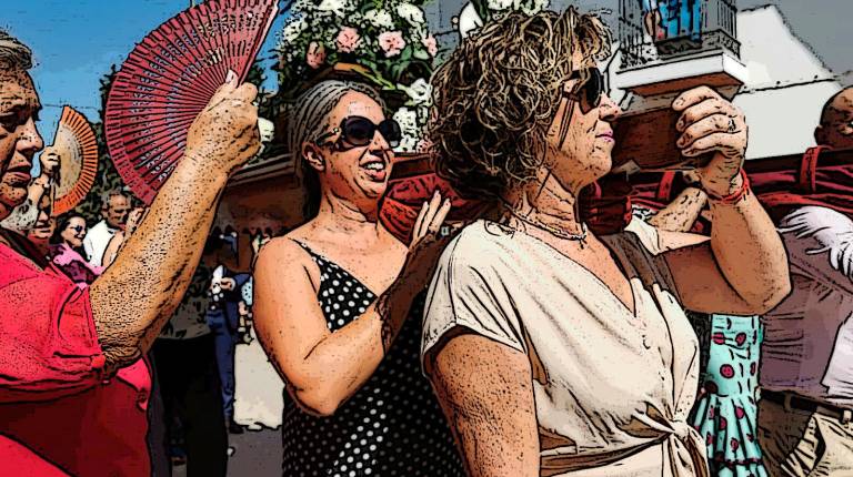 <i>Fiesta en El Donadío (Úbeda) y abanico para mitigar el calor|Diario JAÉN.</i>