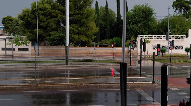 <i>Tormenta en Jaén capital. </i>