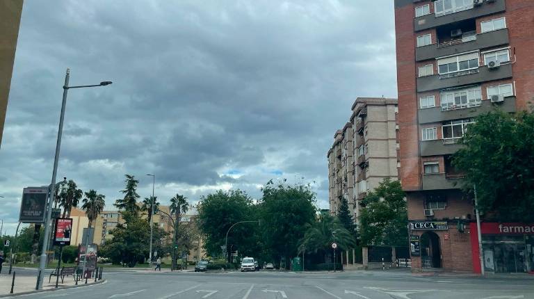 <i>Cielos encapotados en Jaén capital.</i>