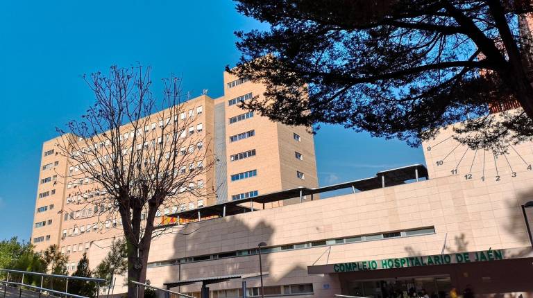 <i>Acceso al Hospital de Jaén. Archivo.</i>