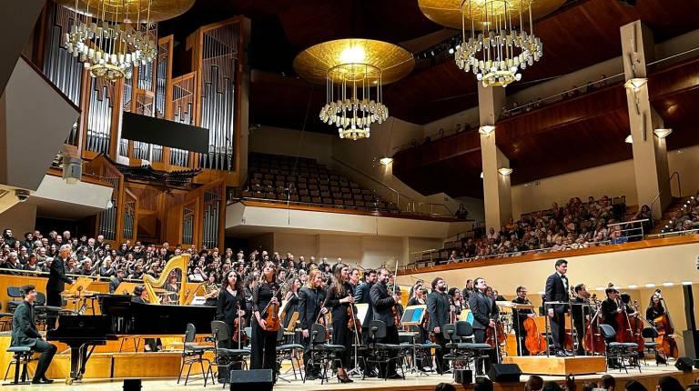 <i>Concierto celebrado en la Sala Sinfónica del Auditorio Nacional de Música de Madrid. /UJA.</i>