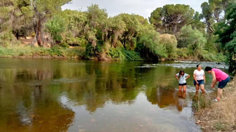 <i>En las riberas del Jándula, el pasado mes de agosto. /Diario JAÉN.</i>