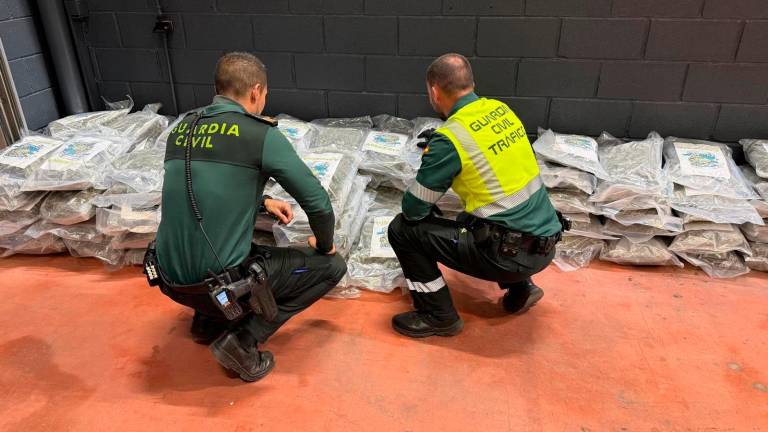 Detenido en La Carolina un camionero tras intervenirle 100 kilos de marihuana oculta en la mercancía