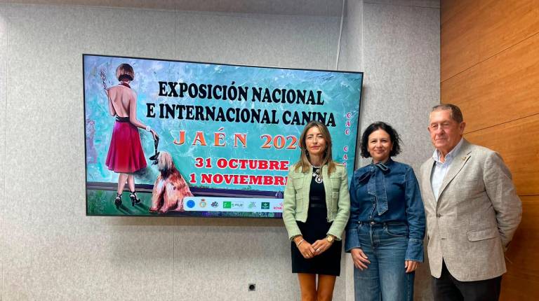 <i>Apolonia Nebrera, Isabel Uceda y Adrián Argente, en la presentación. / Ifeja.</i>