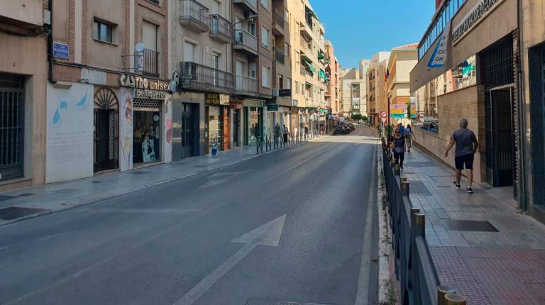 <i>Calle céntrica de la ciudad. / Ayuntamiento de Jaén.</i>