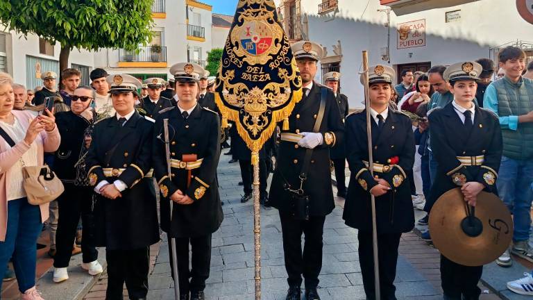 Andújar ya saluda a la procesión de La Borriquita